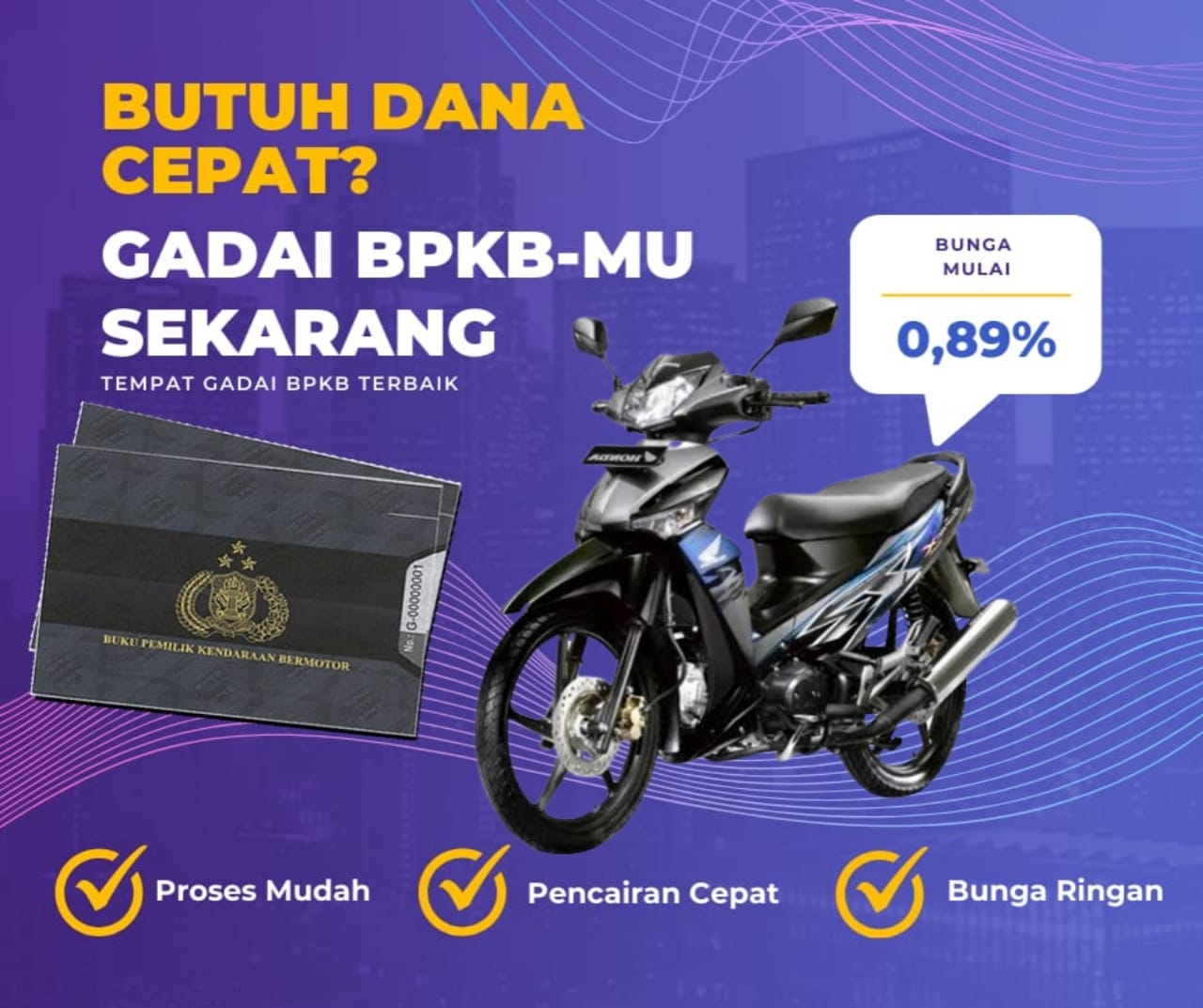 Kredit Jaminan Bpkb Motor Honda Suprax125 Sd Cw Dapat Dana Berapa? Seperti Ini Simulasinya